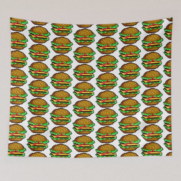 Item preview, hamburguesa con queso pixel art designed and sold by Gabriele Marcucci.