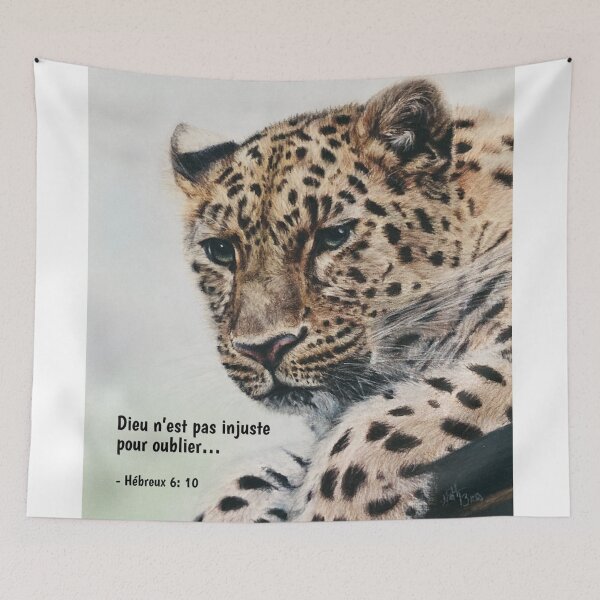 Item preview, God comfort and support leopard, bible verse designed and sold by NathBros.