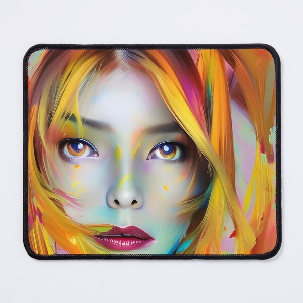 Item preview, Megenta Lips: Colorful Woman Portrait designed and sold by artmanikin.
