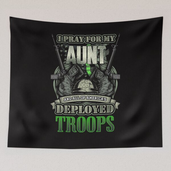 Item preview, Red Friday Deployed Military Family - I Pray For My Aunt And All Americas Deployed Troops designed and sold by WUOdesigns.