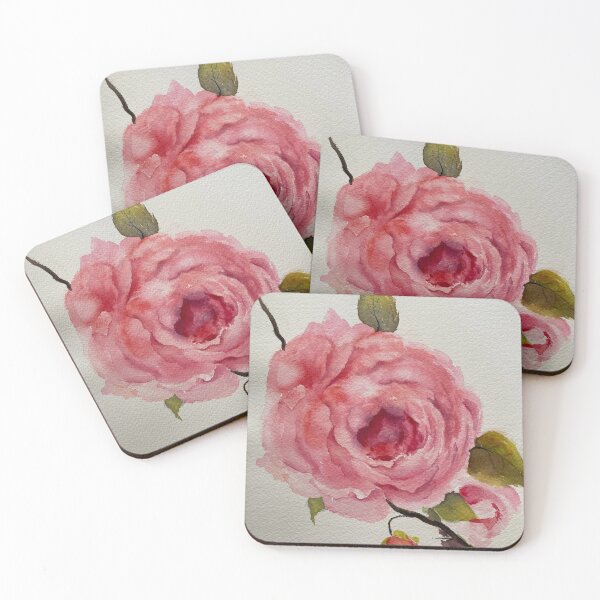 Print of a rose. A rose for you Coasters (Set of 4)