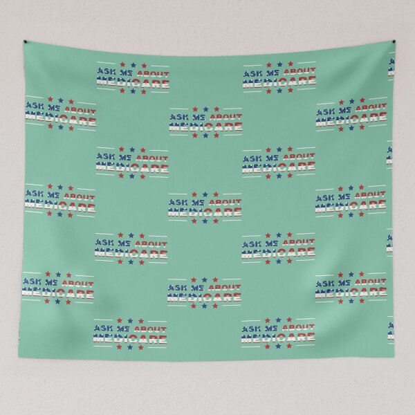 Item preview, Ask Me About Medicare Health Insurance Sales Agent usa Flag       designed and sold by Suberdesigns.