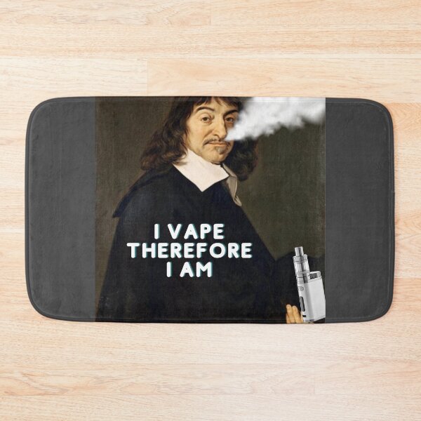 Item preview, I VAPE THEREFORE I AM Rene Descartes  designed and sold by ReneMagritteArt.