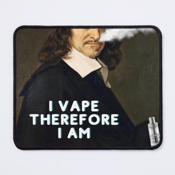 Item preview, I VAPE THEREFORE I AM Rene Descartes  designed and sold by ReneMagritteArt.