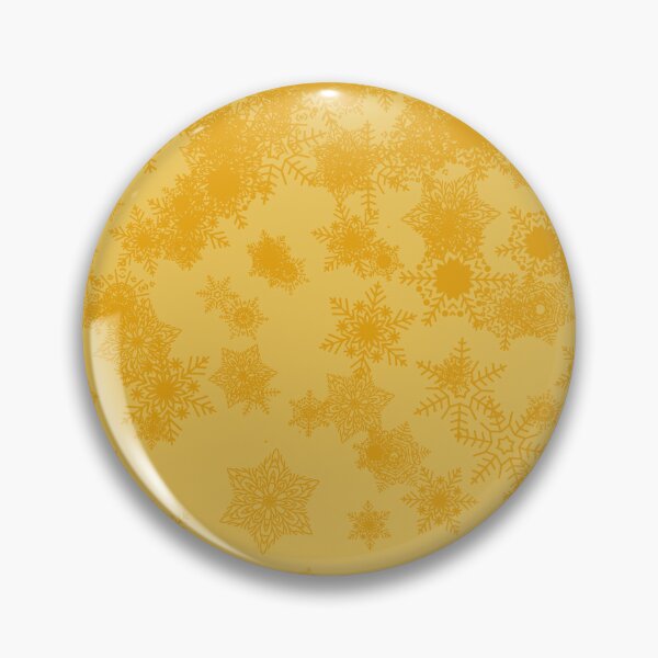 Item preview, Blizzard - Yellow snowflakes on a golden background designed and sold by illustratious.