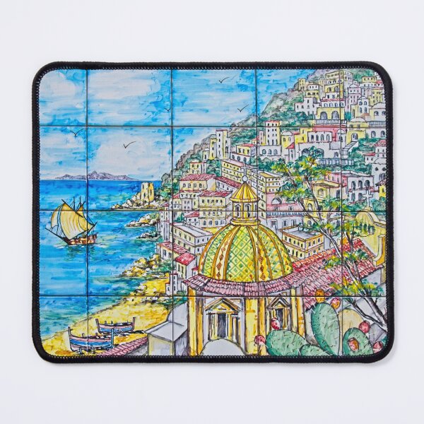 Item preview, Bright Hand Painted Tiles of Positano on the Amalfi Coast in Italy designed and sold by Jon Shore.
