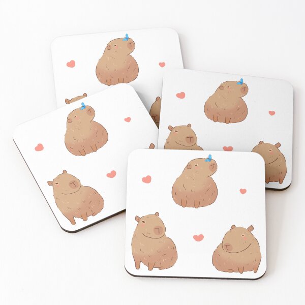 Item preview, Capybaras drawings sticker pack  designed and sold by Mayarart.