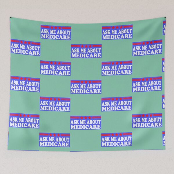 Item preview, Ask Me About Medicare Sticker   designed and sold by Suberdesigns.