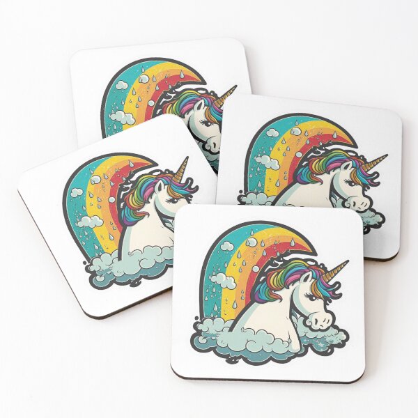 Item preview, Cute Rainbow unicorn Sticker  designed and sold by Itis-Whatitis.