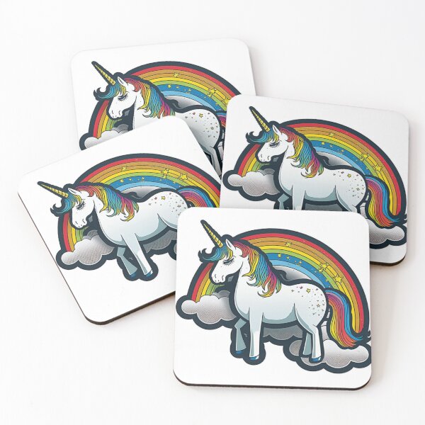 Item preview, Cute Rainbow unicorn Sticker designed and sold by Itis-Whatitis.