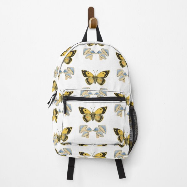 Item preview, Moth and Mushroom Nature Aesthetic White Background designed and sold by artfulnotebook.