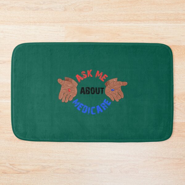 Item preview, Ask me about medicare, blue or red   designed and sold by Suberdesigns.