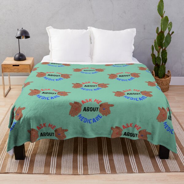 Item preview, Ask me about medicare, blue or red   designed and sold by Suberdesigns.