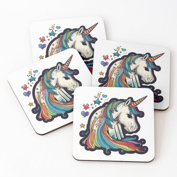 Item preview, Cute Rainbow unicorn Sticker designed and sold by Itis-Whatitis.