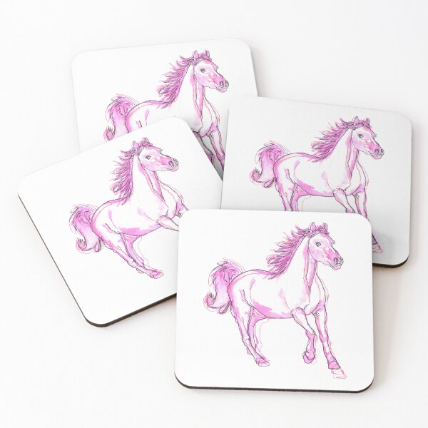 Item preview, Pink Magical Galloping Pony designed and sold by Carrot Coloured.