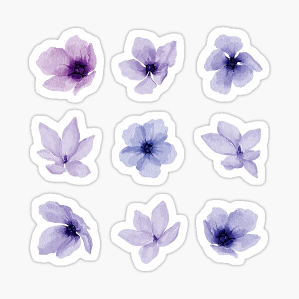 Artikel-Vorschau von Kleine blau-violette Aquarellblumen, designt und verkauft von Pavnud.
