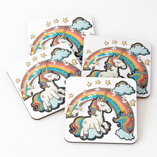 Item preview, Cute Rainbow unicorn Sticker designed and sold by Itis-Whatitis.
