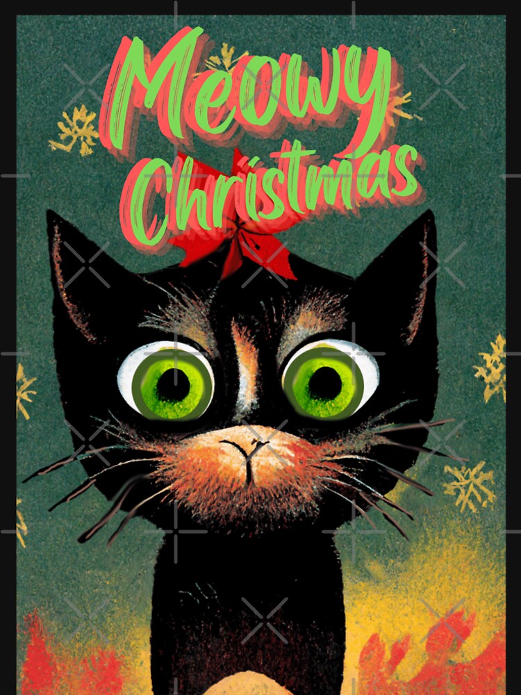Discover a Meowy Christmas Long T-Shirt Cat Christmas