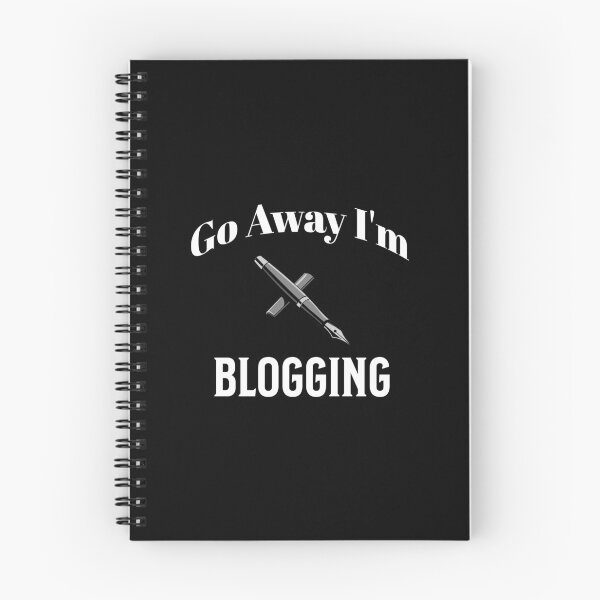 Item preview, Go Away I'm Blogging designed and sold by ArtBySymone.
