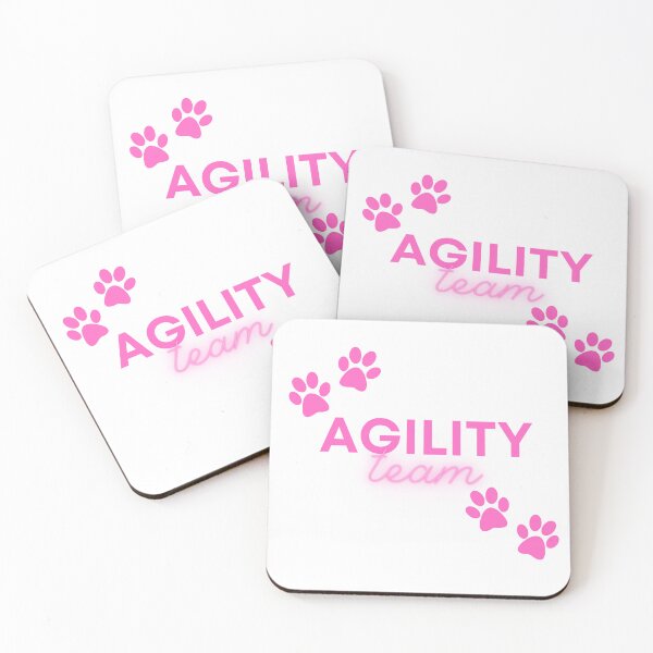 Item preview, Agility team in pink with paws designed and sold by PausePapote.