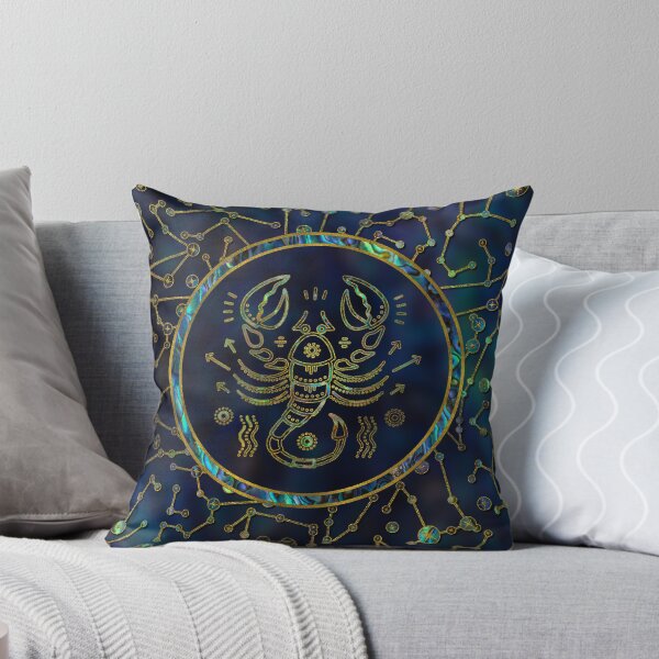 Item preview, Scorpio Zodiac Gold Abalone on Constellation designed and sold by k9printart.