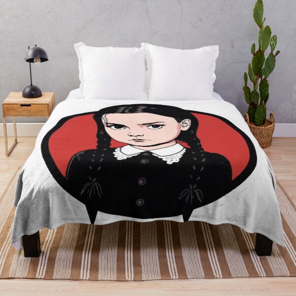 Item preview, Wendesday addams cute cartoon illustration designed and sold by vanessavolk.