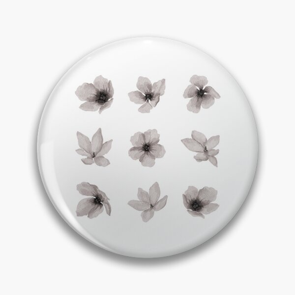 Item preview, Little Gray Watercolor Flowers designed and sold by Pavnud.