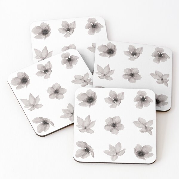 Item preview, Little Gray Watercolor Flowers designed and sold by Pavnud.