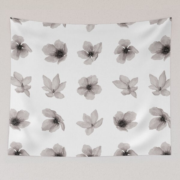 Item preview, Little Gray Watercolor Flowers designed and sold by Pavnud.