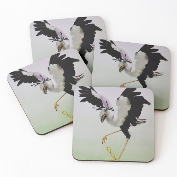 Item preview, Secretary Bird vs snake! designed and sold by VidasArt.