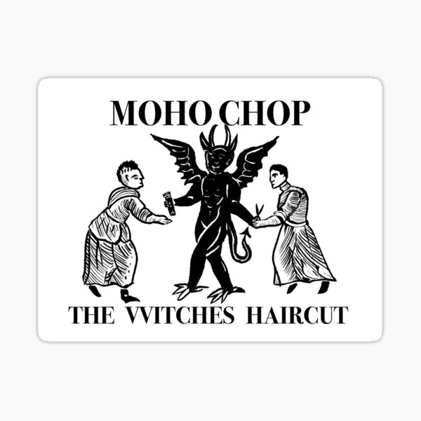 Vista previa del artículo con la obra «MOHO Chop: El corte de pelo de las brujas», diseñado y vendido por SpoonDealer.