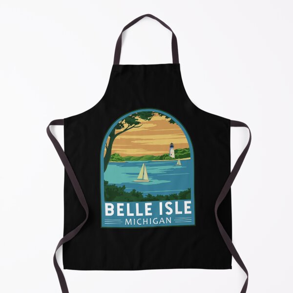 Item preview, Belle Isle Michigan Travel Retro Emblem designed and sold by KrisSidDesigns.