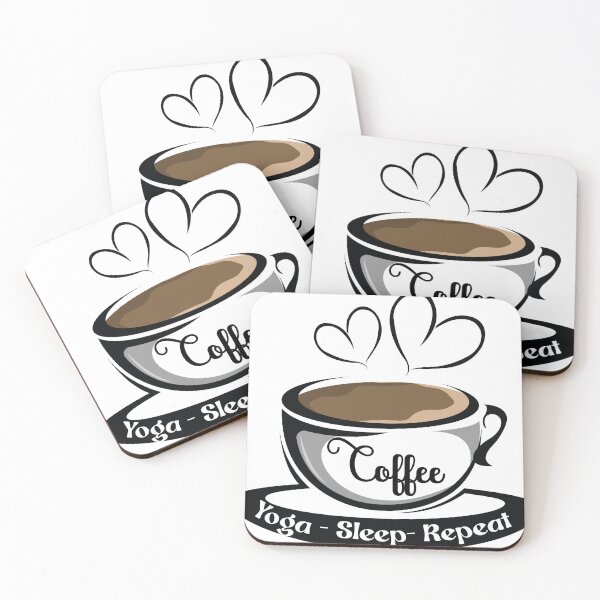 Item preview, Coffee Yoga Sleep Repeat designed and sold by iamamiraj.