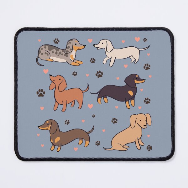 Item preview, Dachshund  - a cute cartoon dachshund dog pack illustration pattern for dachshund owners designed and sold by Yarafantasyart.