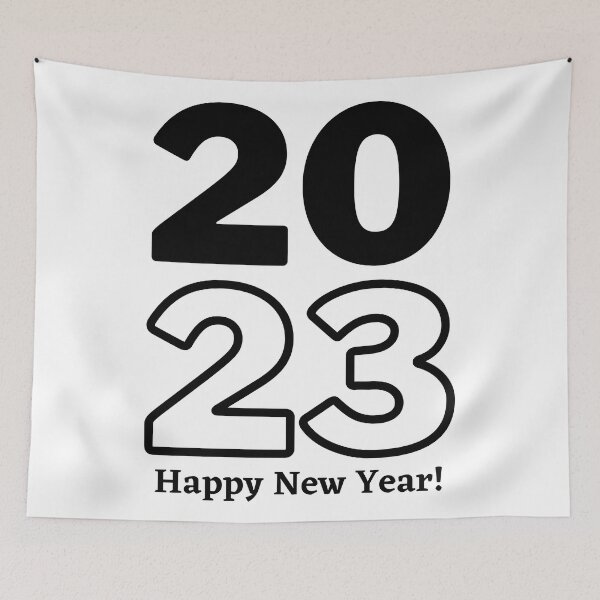 Item preview, 2023 HAPPY NEW YEAR - NEW YEAR 2023 - HELLO 2023 designed and sold by WBP Mart.