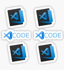 Visual Studio Code x6 - blue Sticker