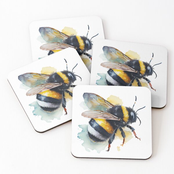 Item preview, Cute watercolor bumblebee designed and sold by Ilze Lucero.