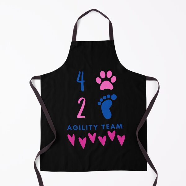 Item preview, Agility team 4 legs and 2 feet with hearts in pink and blue designed and sold by PausePapote.
