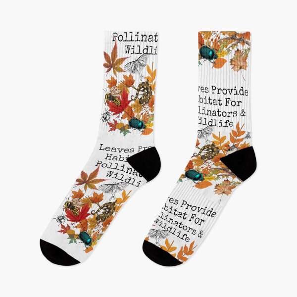 Item preview, Leaves Provide Habitat For Pollinators & Wildlife Colorful Design designed and sold by EarthArtDesigns.
