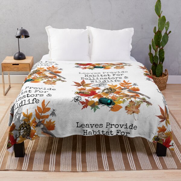 Item preview, Leaves Provide Habitat For Pollinators & Wildlife Colorful Design designed and sold by EarthArtDesigns.