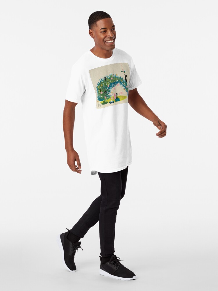 Alternate view of Holiday Catnip Fiasco Long T-Shirt