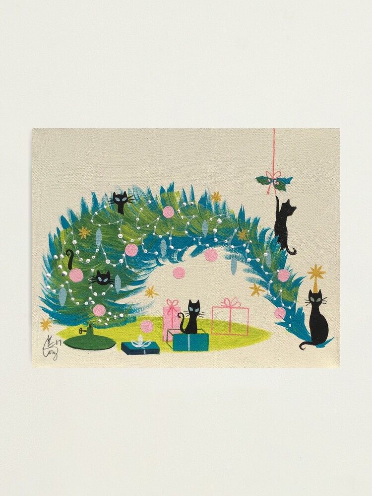 Alternate view of Holiday Catnip Fiasco Photographic Print