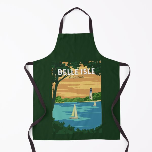 Item preview, Belle Isle Michigan Travel Vintage Art designed and sold by KrisSidDesigns.