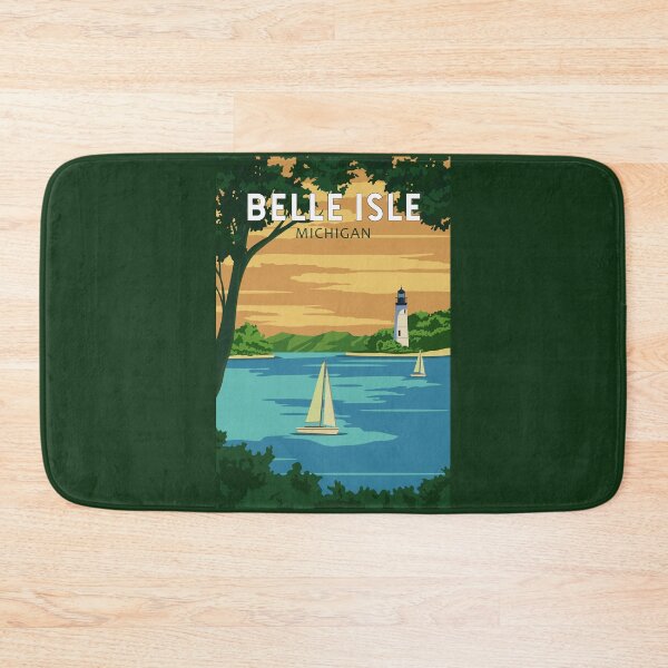 Item preview, Belle Isle Michigan Travel Vintage Art designed and sold by KrisSidDesigns.