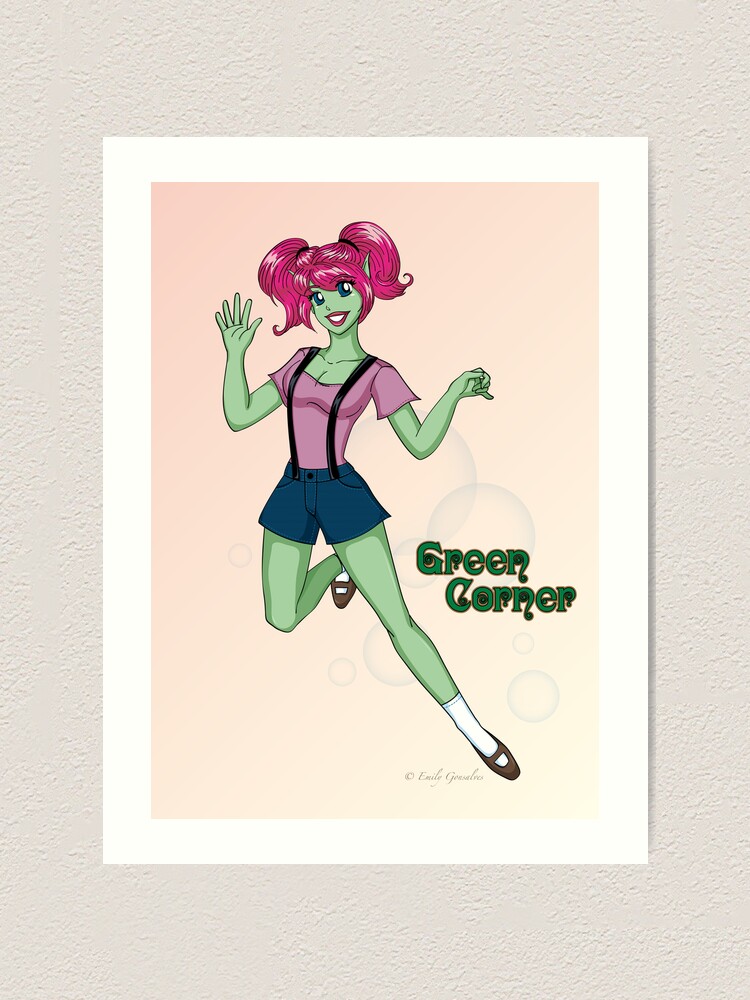 Alternate view of Jumping Aena Art Print