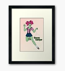 Jumping Aena Framed Print