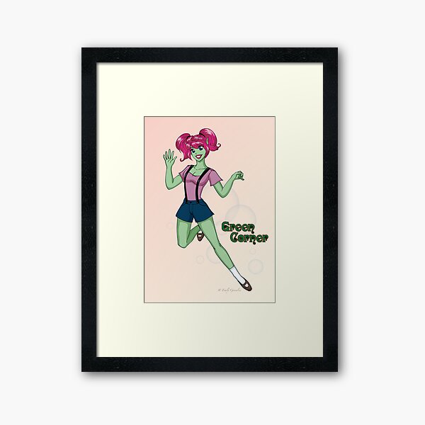 Jumping Aena Framed Art Print
