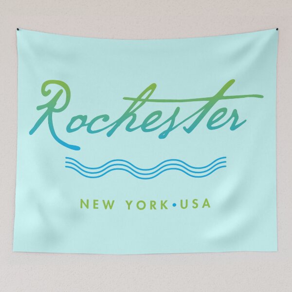 Item preview, Rochester New York Typographic Design designed and sold by Futurebeachbum.