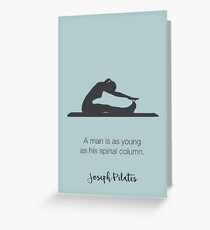 Pilates Pose - Pilates quote Greeting Card