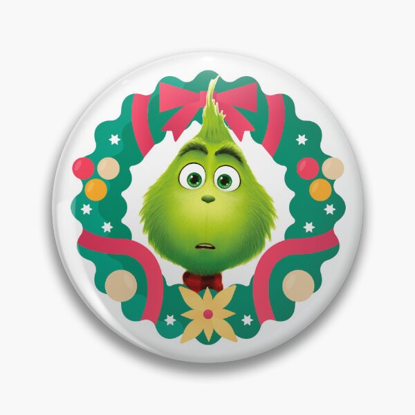 Item preview, Grinch Baby Cute Christmas Wreath designed and sold by stormrender.